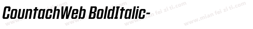 CountachWeb BoldItalic字体转换